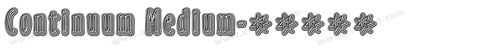 Continuum Medium字体转换